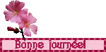 Gif animé bonne journée fleurs